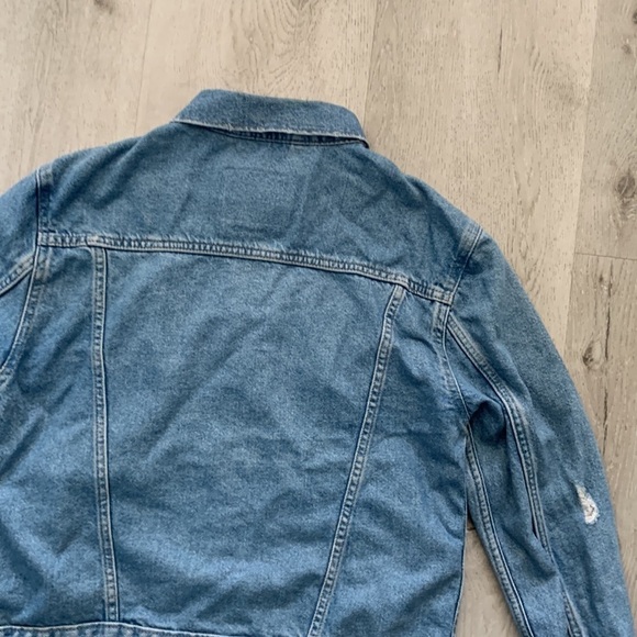 Levi’s‎ Denim Medium Wash Full Button Up Jacket Size Small Distressed - Picture 12 of 12